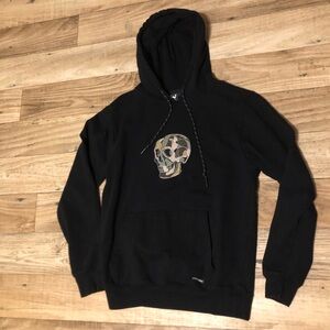 Westy Embroidered Camouflage Skull hoodie size M $40